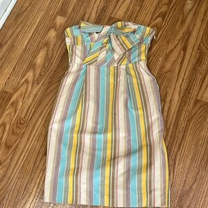 Anthropologie Moulinette Soeurs Stripped Strapless Sweetheart Dress